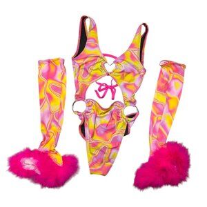 DubLuv Mindmelt Bodysuit w/ Toki Gloves Size XS